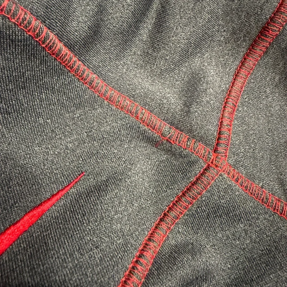 Nike Charcoal Hoodie with Red Highlights
